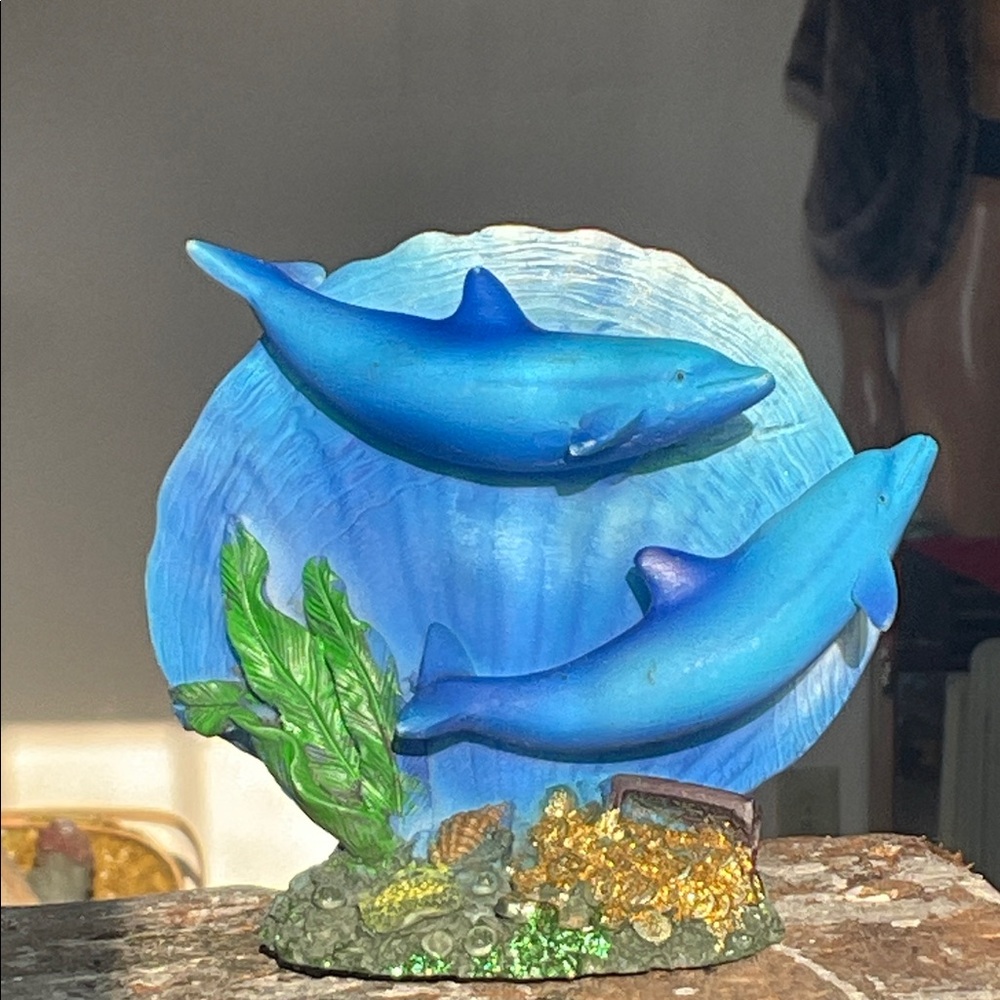 Blue Dolphin Sculpture